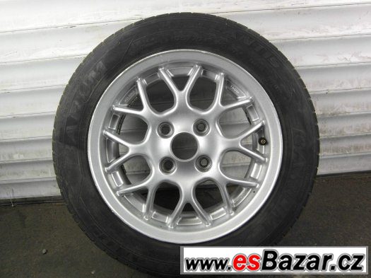 Ford Fiesta - 14" originální alu kola - 4x108 - Letní pneu – fotografie 2