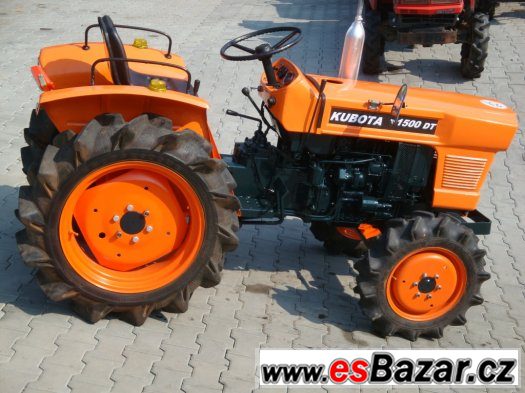 Japonský malotraktor Kubota L1500 DT, 4x4,  TOP STAV – fotografie 5