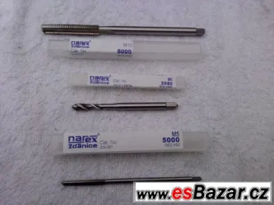 Závitníky NAREX M5, M6, M10