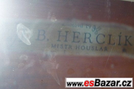 housle s označením J B Herclík – fotografie 5
