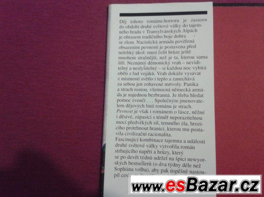 Kniha (román-horor) Pevnost: Wilson, Paul F. – fotografie 3