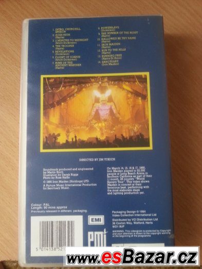 Iron Maiden live after death vhs – fotografie 2