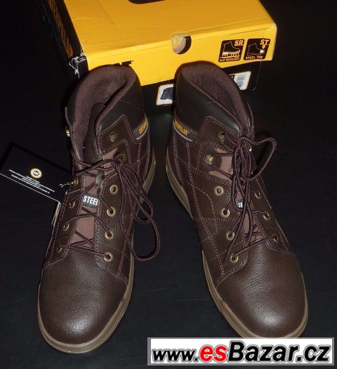 Boty Caterpillar EU46 Dimen Hi ST Dark Brown – fotografie 4