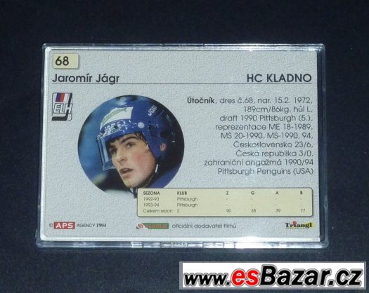 APS 94/95 KLADNO Jaromír Jágr – fotografie 2