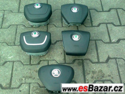 Skoda Fabia 2 Roomster Airbagova Sada Airbagy Pasy Volant – fotografie 5