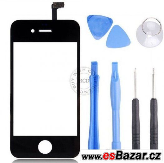Prodám černé přední sklo s digitizérem na iPhone 4s – fotografie 1