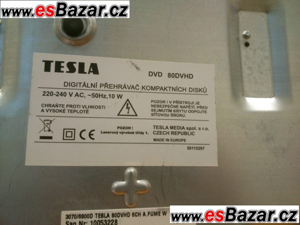 DVD přehrávač TESLA – fotografie 2