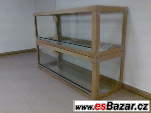 NOVÉ TERÁRIUM 150x 50x 60 cm, zabalené a připravené k transp – fotografie 1