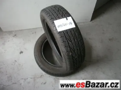 Prodám 2 x zimní pneu Apollo 155/65-14