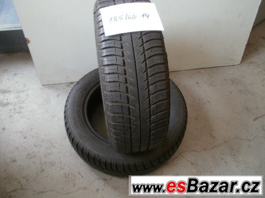 Prodám 2 x zimní pneu Goodyear 185/60-14 – fotografie 1