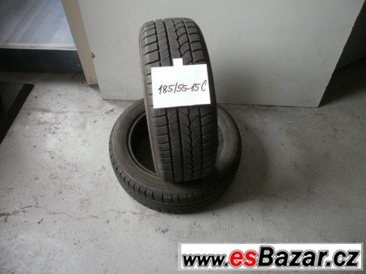 Prodám 2 x zimní pneu Continetal 185/55-15 C – fotografie 1