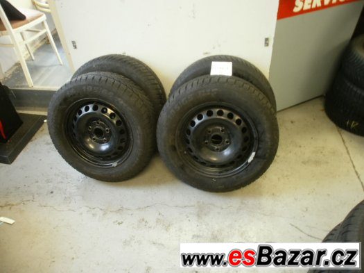 Prodám zimní sadu Škoda Octavia II,VW,Seat pneu 195/65-15 – fotografie 2