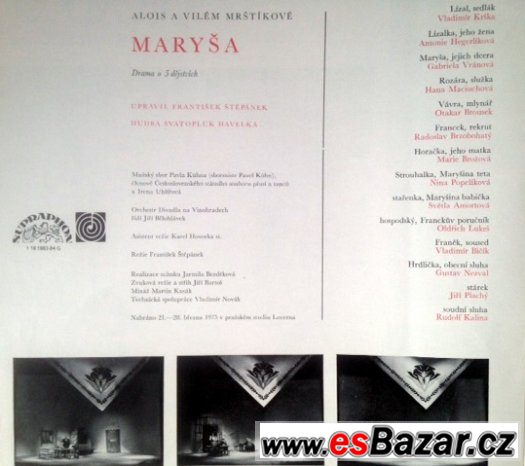 LP set gramodesky: Vinohradské divadlo MARYŠA (1976) – fotografie 5