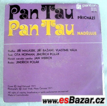 SP. 2x gramodeska Jan Werich - PAN TAU  & LP. O VÍLE AMÁLCE – fotografie 3
