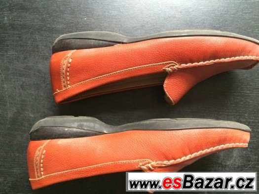 Dámské mokasíny - Oranžové barvy. Málo nošené. Značka Clarks – fotografie 4