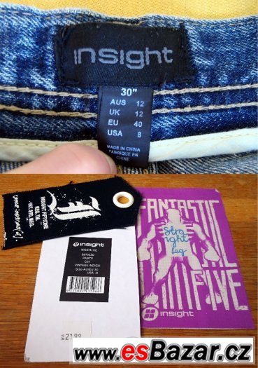 Insight dámské jeans vel. 30 - JAKO NOVÉ – fotografie 4