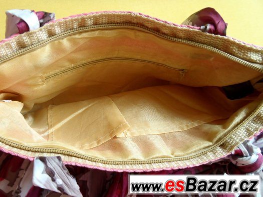 NOVÁ letní kabelka / taška přes rameno, zip, 3 vnitřní kapsy – fotografie 4