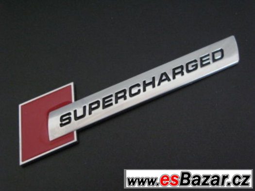 Supercharged logo VW, Škoda, Audi – fotografie 1