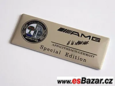 AMG Plaketa Silver Mercedes Benz