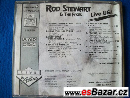 CD Rod Stewart a The Faces – Live USA. – fotografie 3
