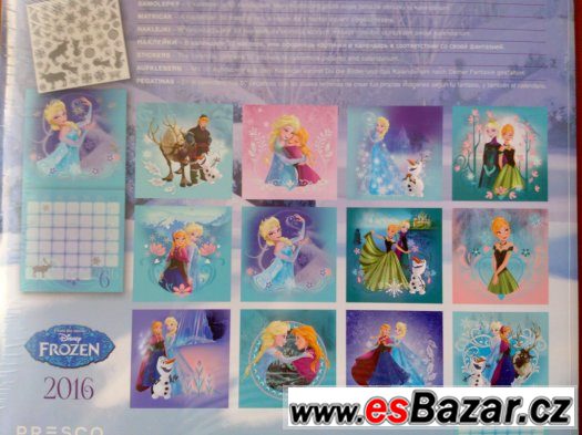 Velký nástěnný kalendář: Ledové království (Frozen) 2016 – fotografie 2