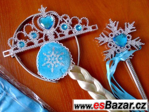 Set Ledové království (Frozen) - korunka,cop,rukavice,žezlo – fotografie 2