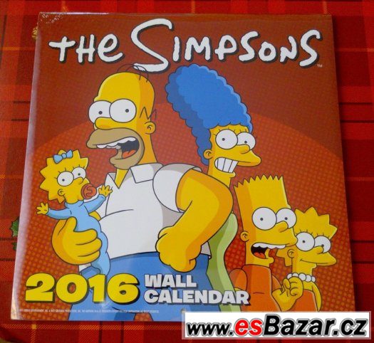 Nástěnný kalendář: The Simpsons 2016 – fotografie 1