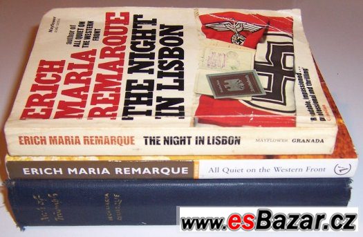Tři knihy Erich Maria Remarque, anglicky – fotografie 1