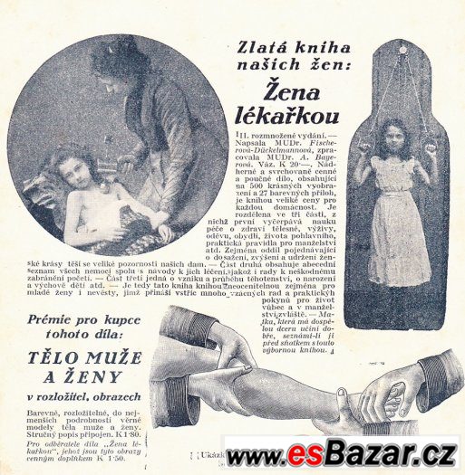Nádherná starožitná kniha Žena lékařkou, rok 1923 – fotografie 4