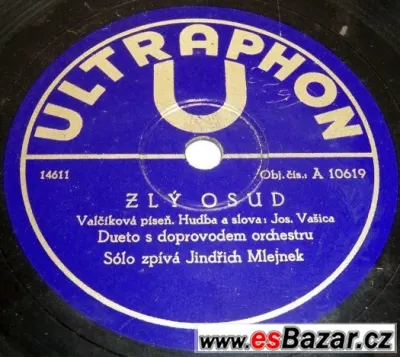 Koupím staré šelakové gramofonové desky značky ULTRAPHON