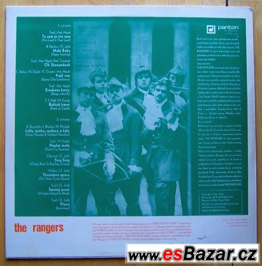 První LP skupiny The Rangers z roku 1969 – fotografie 4