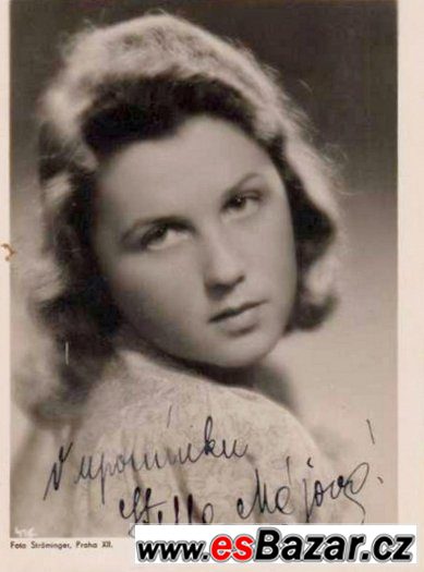 STELLA MÁJOVÁ, fotografie s podpisem – fotografie 1