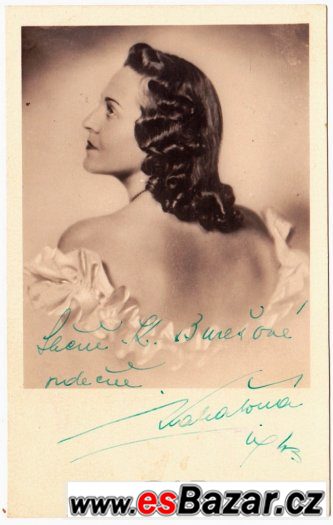 ZITA KABÁTOVÁ - portrétní fotografie s podpisem perem – fotografie 1