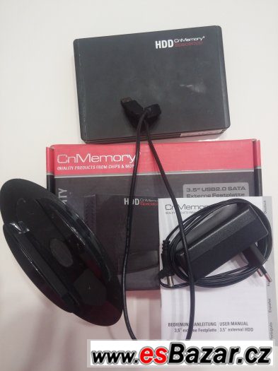 3,5" externí disk HDD 1500 GB = 1,5 TB CnMemory – fotografie 1