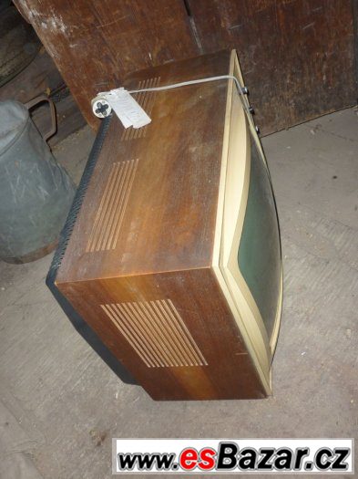 retro tv Tesla černobílá funkční – fotografie 4