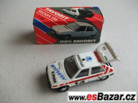 Autíčko FAVORIT - model  1 : 43 – fotografie 1