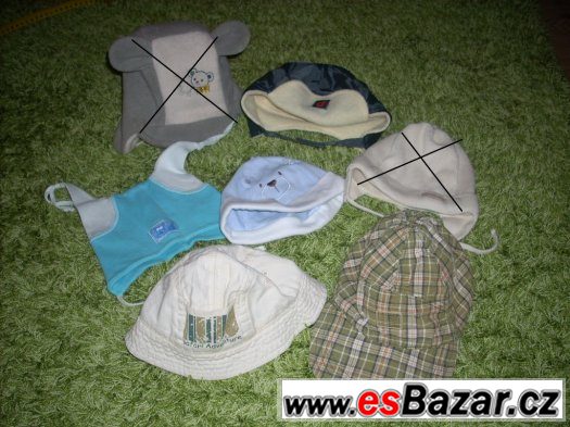 ČAPKY - ČEPIČKY - KLOBOUČKY 3-9M – fotografie 1