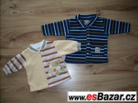 2x FLAUŠOVÝ KABÁTEK vel. 62/68 aj. – fotografie 1