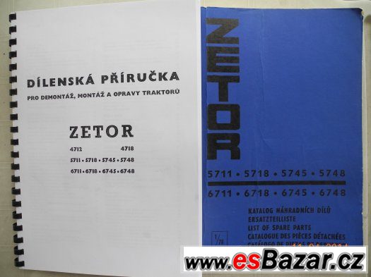 TECHNICKÁ DOKUMENTACE ZETOR + NÁHRADNÍ DILY. – fotografie 5