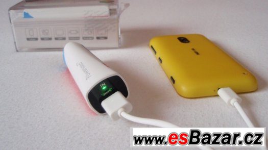 Přenosná power bank externí baterie pro mobil 2400mah cz/svk – fotografie 2