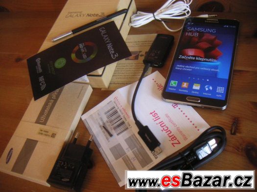 Samsung NOTE 3, model GT-N 9005    T-Mobil záruční list – fotografie 1