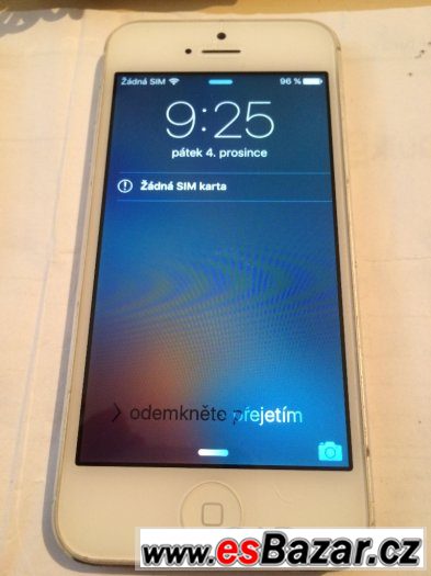 Prodám Apple Iphone 5 white, 100% funkční,32GB – fotografie 2