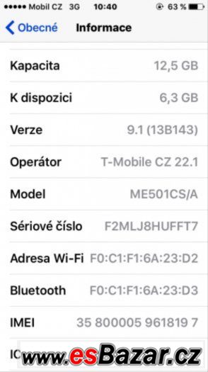 Prodám/výměním iPhone 5C modrý – fotografie 2