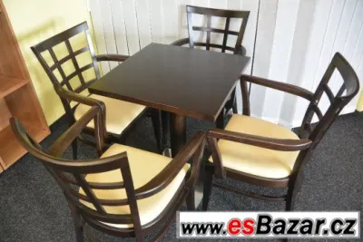 Elegantní set - 4 židle + stůl