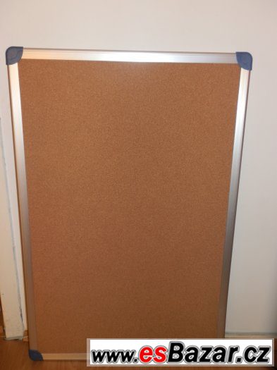 Prodám NOVOU korkovou tabuli 60x90cm A09 s ALU rámem – fotografie 2