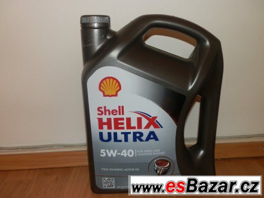 Prodám Nový motorový olej Shell Helix Ultra 5W-40 - 4 litry – fotografie 1