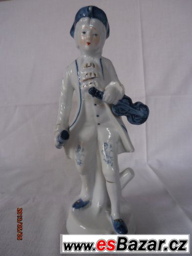 Porcelánová soška "Houslista" – fotografie 1