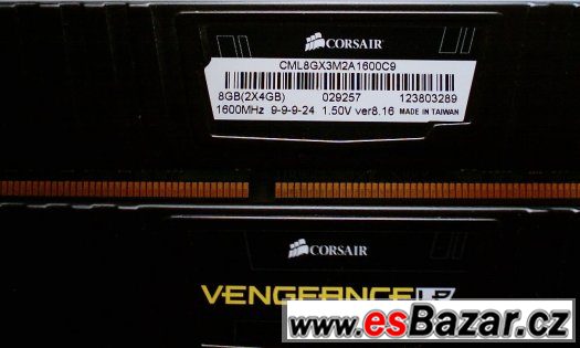DDR3 Corsair Vengeance 8 GB – fotografie 1