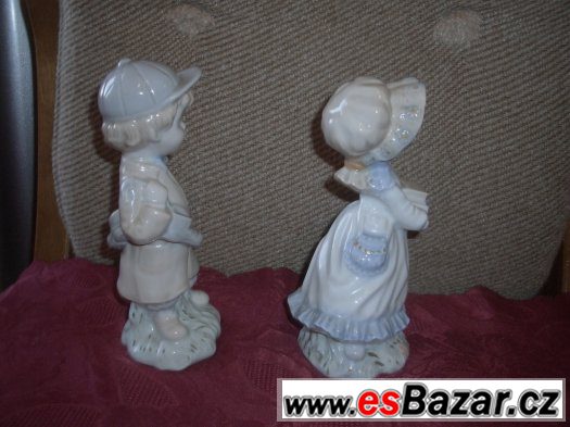 Dvě hezké porcelánové starší sošky – fotografie 2