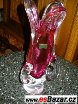 Užasná přepychová váza Značená Egermann Výška 30cm,váha 2,3k